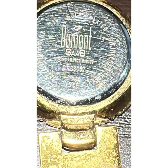 Dumont Saab Watch Gold Stainless Steel  Water Resist Beige Quartz DR 28057 - Picture 11 of 16